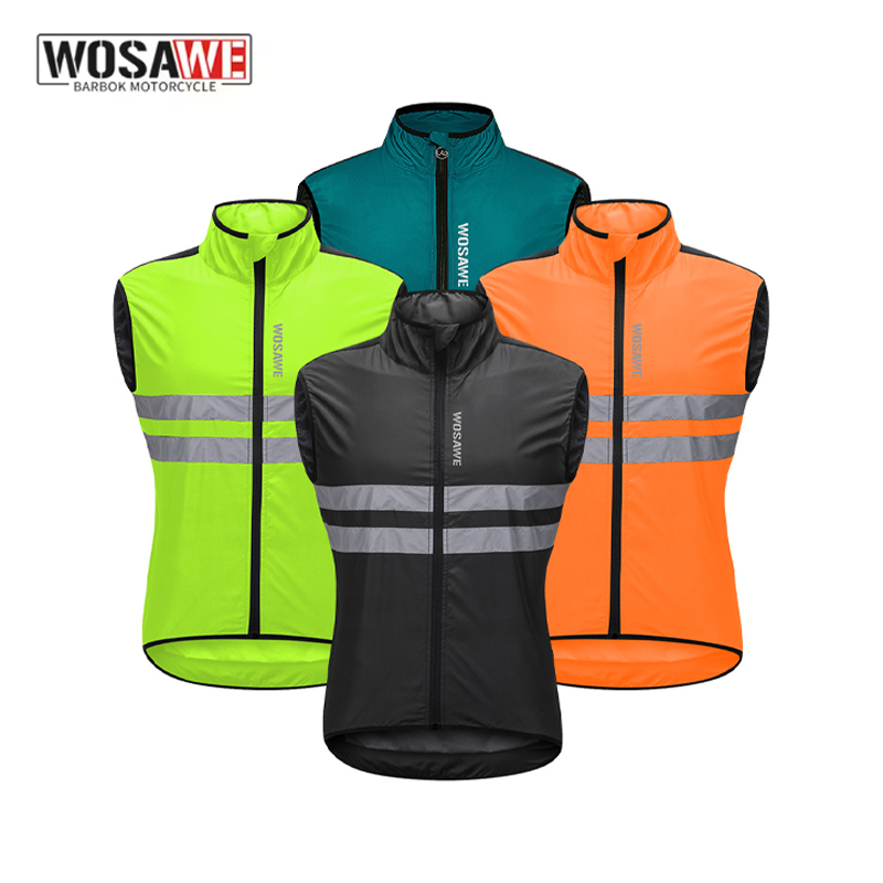 Cycling Gear For Men - Gilet Antivento da Ciclismo WOSAWE per