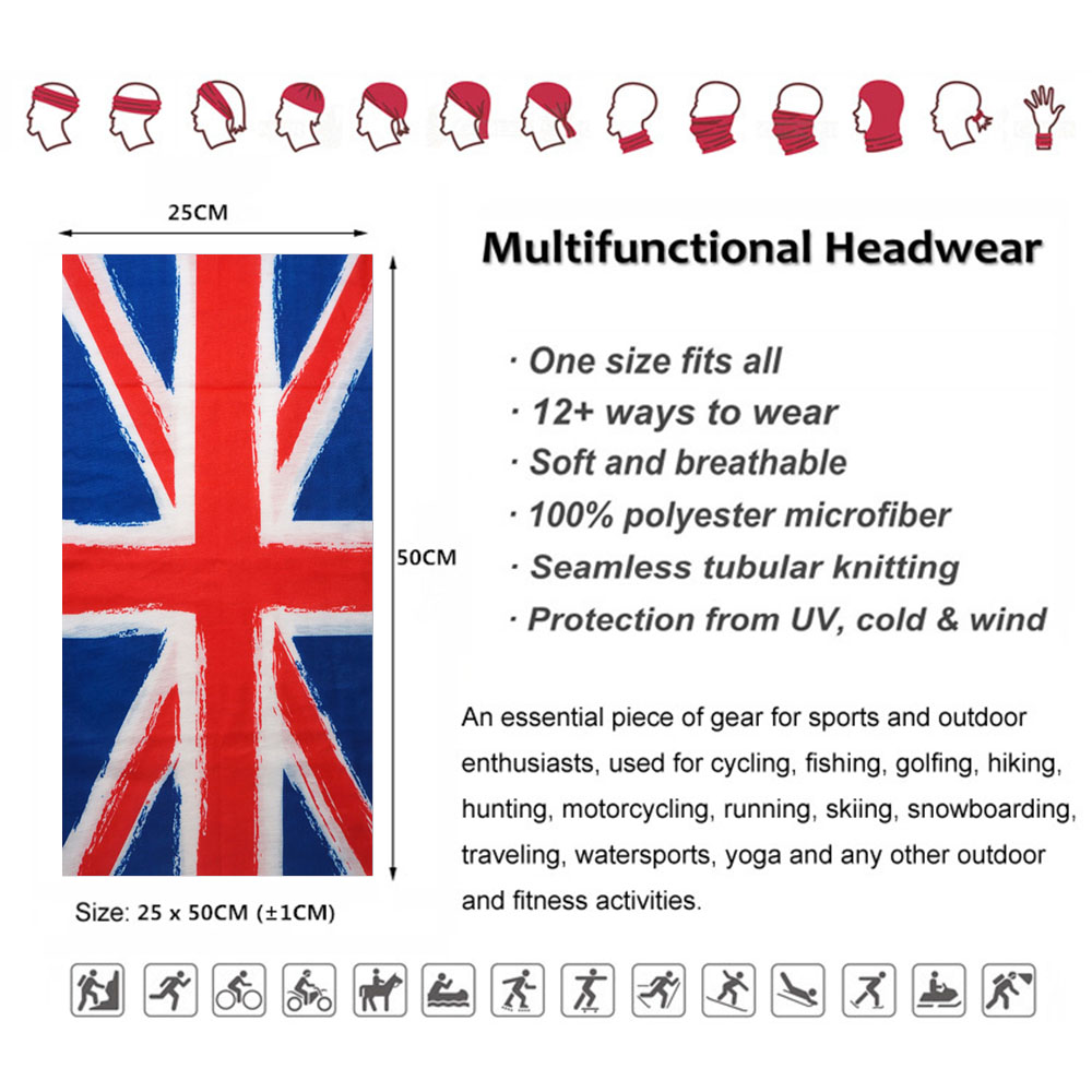 Bandana a tubo per il collo co - Mens Cycling Gear Uk recensione e prezzo